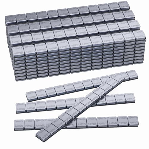 Sposuit Adhesive Stick on Wheel Weights 1/4oz, 0.25oz, Chrome(576pcs) - color: Chrome, size: 576Pcs(0.25oz)