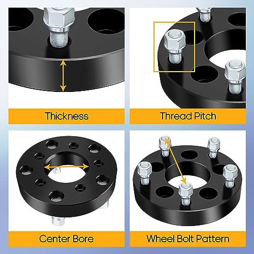 OCPTY 5x120 Wheel Spacers 1.5" for Buick Envision 2019-2024 Bore 66.9mm - size: 1.5 inch