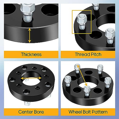 OCPTY 5x120 Wheel Spacers 1.5" for Buick Envision 2019-2024 Bore 66.9mm - size: 1.5 inch