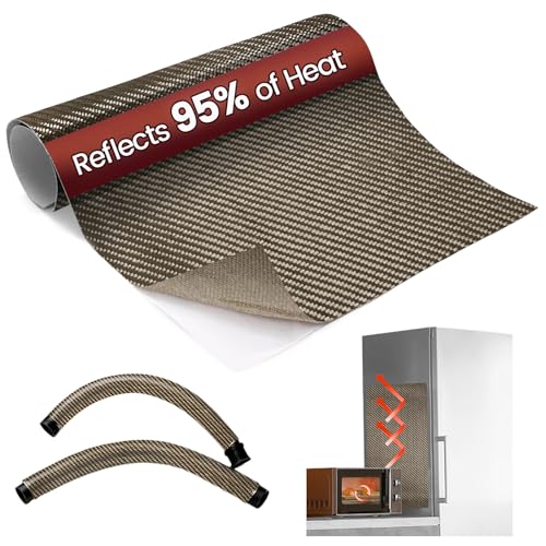 Aluminum Adhesive Heat Shield Wrap for Automotive, 40x24 in, Brown - color: Brown, size: 40" x 24"