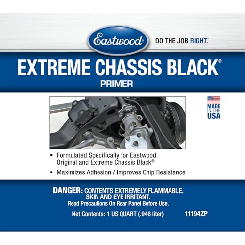 Eastwood Extreme Chassis Black Primer Quarts Improves Chips Resistance