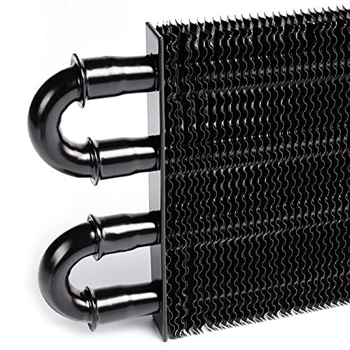 G-PLUS 4 Row AN6 Universal Aluminum Remote Transmission Oil Cooler/Auto-Manual Radiator Converter Black - color: Black/4 Row, size: Separation Style