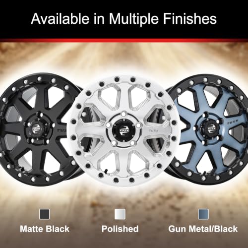 Tusk 4/156 Uinta Beadlock Wheel - 14x7, 4.0+3.0, Gunmetal/Black