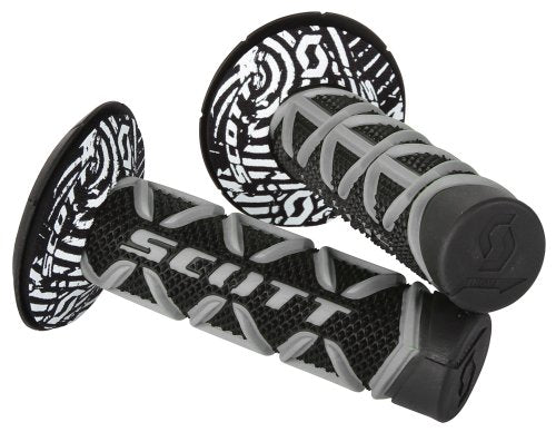 Scott Sports 219626-1019 Gray/Black Diamond Motorcycle Grips Medium - color: Grey/Black