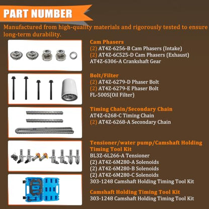LUFT MEISTER 3.5L Timing Chain Kit Fits for Ford F150 Ecoboost 2013-2016