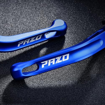 PAZO CNC 3D Texture Motorcycle Brake Clutch Levers - Blue, for Yamaha YZF-R1(2025-2026), YZF-R7 (2021-2025), MT-10 FZ-10 (2022-2026), XSR900 (2022-2024), Adjustable 6063 Aluminum Handle - color: Blue