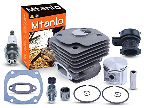 50MM Cylinder Piston Ring Assembly For Husqvarna 362 365 371XP 372XP 375K Saw, Cylinder, Piston, Rings, Circlips, Pin, Intake Manifold, Decompression Vavle, Spark Plug