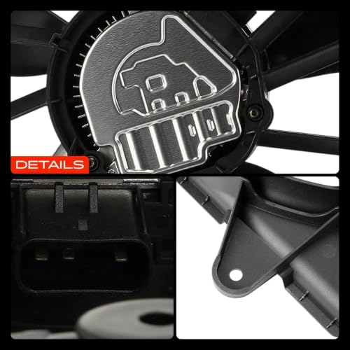A-Premium Engine Radiator Cooling Fan Assembly with Brushless Motor