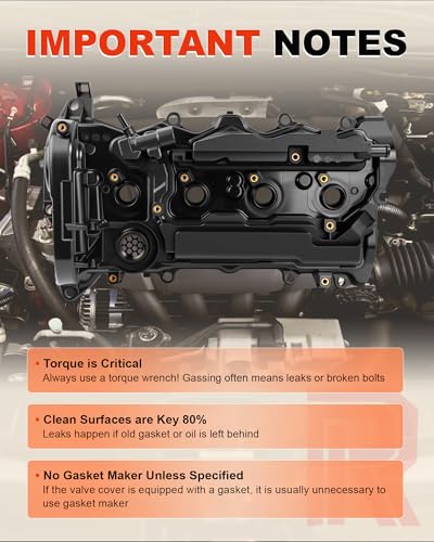 Engine Valve Cover kit with Gasket for select 2013-2019 Accord CR-V 2.4L - size: 12310-RDF-A01