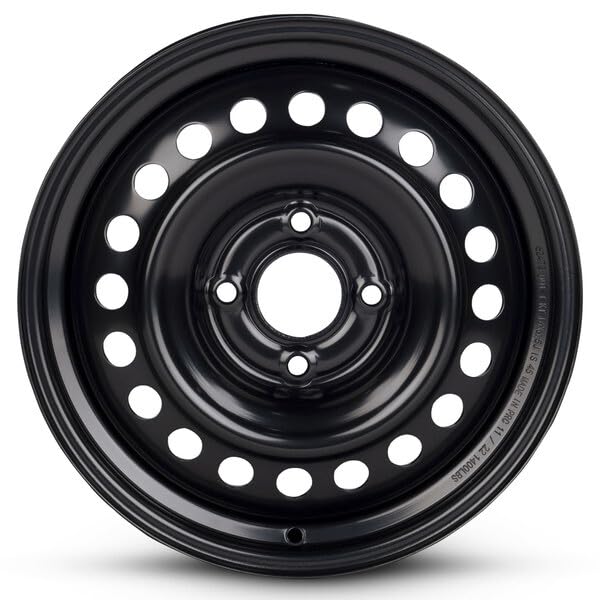 OEM Replacement 16x6.5 Steel Wheel 4x114.3 Bolt Pattern Matte Black Finish Stamped 1-Piece Rim for 2007-2012 Nissan Sentra – Direct Bolt-On Fit - size: 16x6.5 inch - Steel