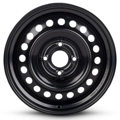 OEM Replacement 16x6.5 Steel Wheel 4x114.3 Bolt Pattern Matte Black Finish Stamped 1-Piece Rim for 2007-2012 Nissan Sentra – Direct Bolt-On Fit - size: 16x6.5 inch - Steel
