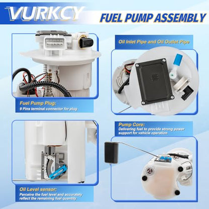 Vurkcy Electric Fuel Pump Module Assembly for Hyundai & Kia, Replace E9389M