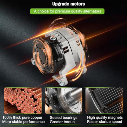SCITOO 12V 160Amp Alternator Fit for Dodge for Ram 1500 2009-2010 - size: Small, style: 11299 Alternator