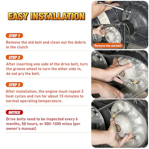 Nilight Drive 30 Series Torque Converter Belt for Manco 5959 Comet 203589 - size: For Manco 5959 Comet 203589, 6PCS