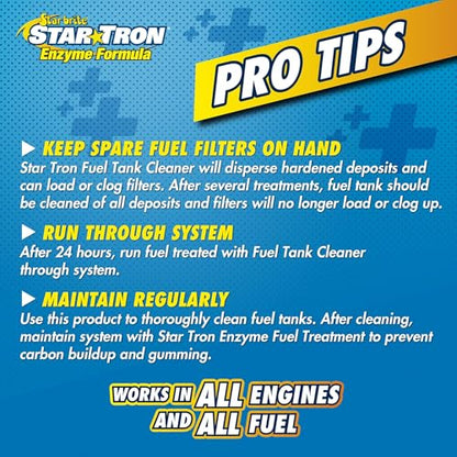 Star TRON Enzyme Formula Fuel Tank Cleaner, Removes Sludge & Varnish - style: 64 Ounce