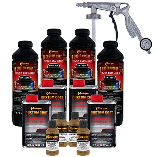 Custom Coat Coyote Brown Spray-On Urethane Truck Bed Liner Kit, 1 Gallon