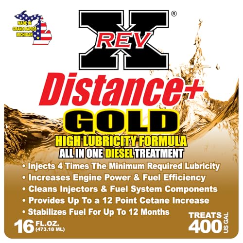 REV X Distance+ Gold High Lubricity Diesel Additive - 16 fl. oz.