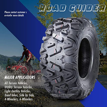 Road Guider Set 2 ATV UTV Mud Tires 26x12-12 26x12x12 6PR - size: 26X12-12