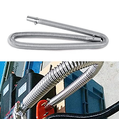 color tree Stainless Steel Exhaust Pipe 1 Inch 2.5CM ID Parking Air Heater Fuel Tank Diesel Gas Vent Hose Length 47.2Inch 120CM - size: 120CM