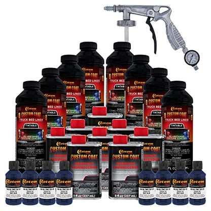 Custom Coat Navy Blue Spray-On Urethane Truck Bed Liner Kit, 2 Gallons