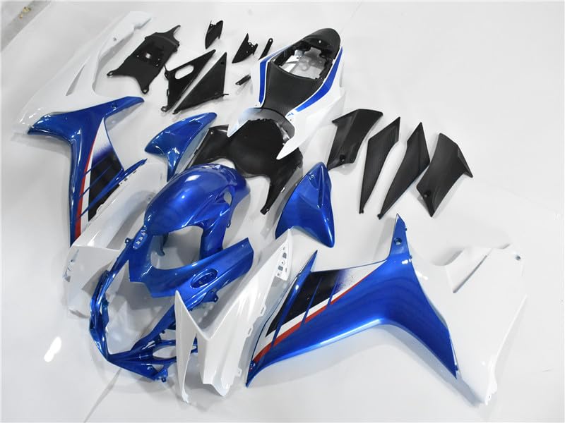 YTL Blue White Full Fairing Fit for Suzuki 2011-2026 GSXR 600/750 - color: 008 Blue White