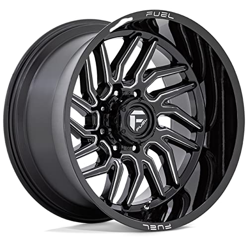 FUEL OFF-ROAD D807 HURRICANE 20X10, 6X5.5, 4.79, 18mm GLOSS BLACK MILLED - D80720008447 - color: GLOSS BLACK MILLED, size: 20X10, 6X5.5, 4.79, -18mm