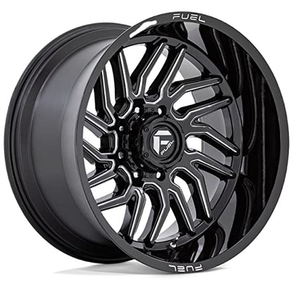 FUEL OFF-ROAD D807 HURRICANE 20X10, 6X5.5, 4.79, 18mm GLOSS BLACK MILLED - D80720008447 - color: GLOSS BLACK MILLED, size: 20X10, 6X5.5, 4.79, -18mm