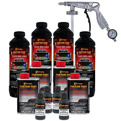 Custom Coat Battleship Dk Gray Spray-On Urethane Truck Bed Liner Kit 1 Gal