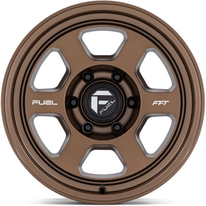 Fuel 1PC D860 17X8.5 6X5.5 M-BRNZ -10MM - FC860ZX17856810N - color: MATTE BRONZE, size: 17X8.5, 6X5.5, 4.36, -10mm