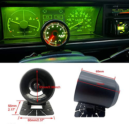 Universal 52mm 2" Single Gauge Pod Dash Swivel Mount Holder Fits for Automotive Replacement Housing Pods Meter Cup (Big) - size: Big