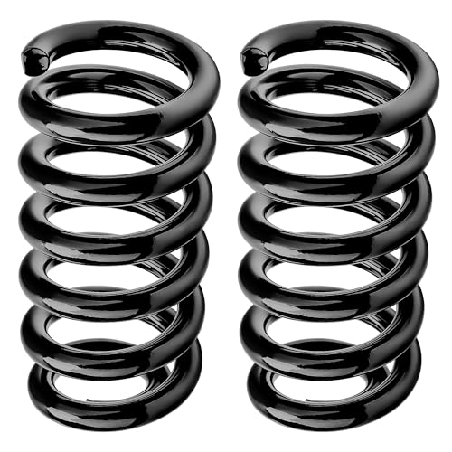 3'' Front Lowering Coil Springs Compatible with 1963-1987 Chevy C10 GMC C15 2WD, Bolt-On Powder Coated Drop Coils Front Suspension Kit - color: black, size: 1963-1987 C10 C15