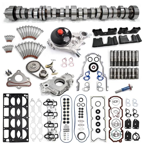 AFM/DOD 5.3 Camshaft Kit Fits for 2007-2013 Chevy Silverado 1500 Tahoe GMC Envoy Sierra Buick Isuzu V8 16 Valves with Head Gasket Oil Pump & Timing Chain - color: 5.3 AFM Camshaft Kit With Complete Products