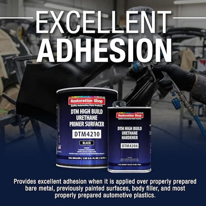 1.25 Gallon 2K High Build Primer Automotive Paint Kit - 1 Gal. Black - color: Black, size: 128 Fl Oz (Pack of 1)