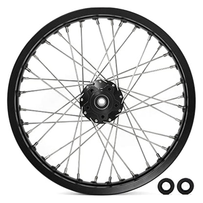 TOFR 16"x1.85" CNC Rear Wheel Rim Hub for Surron Light Bee X/Light Bee S - color: Black, size: 16" Rear