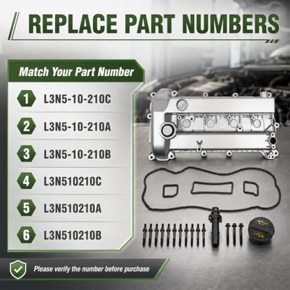 Valve Cover Compatible with mazda 3 2.0L 2.3L 2006-2009