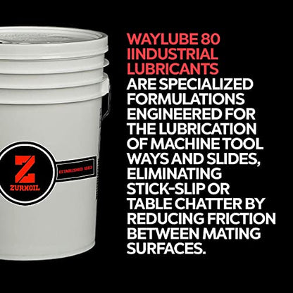 Waylube 80-NE Premium ISO 68 Slideway Lubricant, 5 Gallons