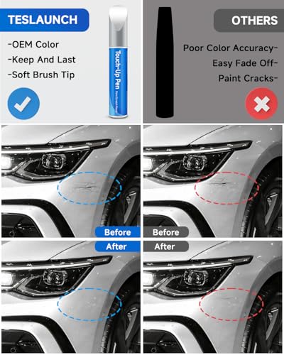 LB9A/B4 Candy White Touch Up Paint Compatible with Volkswagen Exact Match Touch Up Paint Car Scratch Repair - color: Candy White(LB9A/B4) Compatible with Atlas/Beetle/CC/e-Golf/EOS/Golf/Golf-Alltrack/Golf-GTI/Golf-SportWagen/GTI/Jetta/Passat/Tiguan/Touare