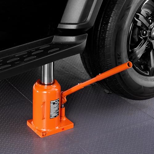VEVOR Hydraulic Bottle Jack, 50 Ton/110231 lbs Welded Bottle Jack with 11''-17.32'' Lifting Range & 3-Section Long Handle, for Car, Pickup, Truck, RV, Auto Repair, Industrial Engineering