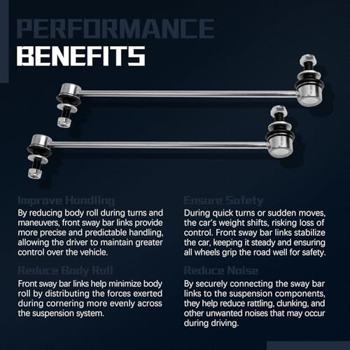 K750043 Stabilizer Sway Bar Links Front for 2006-2019 Lexus CT200h HS250h NX200t NX300 NX300h,Scion iM tC xB,Toyota Corolla iM Prius/Plug-In/V Rav4 - size: K750043