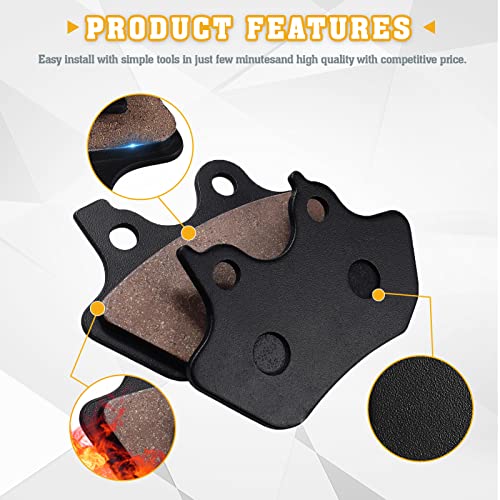 Front & Rear Brake Pads for Harley Davidson Heritage Softail - style: semi-metal