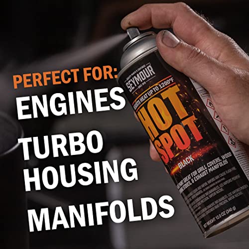 Seymour 16-1203 Hot Spot High Temperature Paints, Black - color: Black