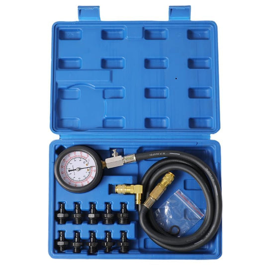 Oil Pressure Tester Tool, Oil Pressure Gauge kit, 0-140 PSI Pressure Test Diagnostic Tools, Engine Oil Pressure Tester Tool kit, for car Truck (Blue) - color: blue-2