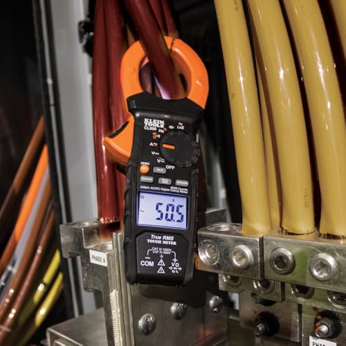 Klein Tools CL900 Digital Clamp Meter, 2000A AC/DC Auto Ranging - size: 1000V