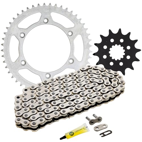 NICHE Drive Sprocket Chain Combo for Yamaha YZ450F YZ426F Front 14 Rear 48 Tooth 520NZ Standard 114 Links - size: Standard Chain
