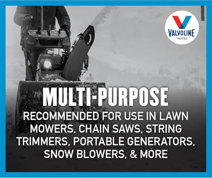 Valvoline 2-Cycle Multi-Purpose TCW-3 Motor Oil 1 QT, Case of 6