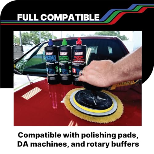 LAUCO Step 2 Fine Polish Compound – 32oz, Professional Swirl Mark & Scratch Remover for Automotive Paint, Silicone-Free, Clear Coat Safe Polishing Compound for High-Gloss Finish, Body Shop 36102 - style: Step2–32oz