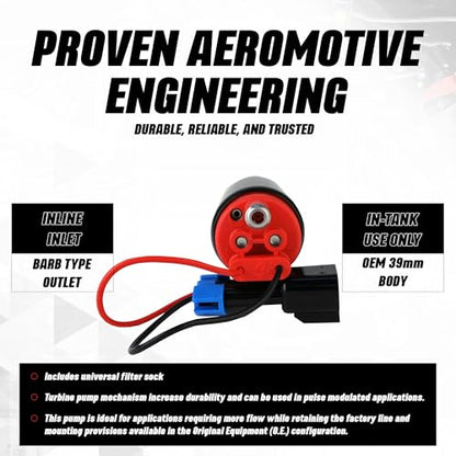 Aeromotive 340 LPH In-Tank Fuel Pump - 12V Electric High-Flow EFI - 11542