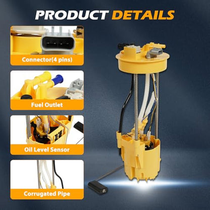E7187M Fuel Pump Module Assembly Suitable for 1998-2004 Ram 2500 3500 L6 5.9L Diesel Turbo OE SP7036M, P76473M - size: E7187M-size: 43cm