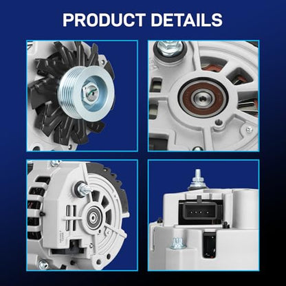 BDELI 81657N6G New Alternator Fit for Chevy 1994-1995 K1500 C1500 - size: 8165-7N-6G