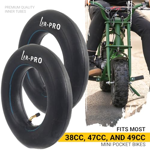 (2-Pack) Replacement Front or Rear Inner Tubes for 90/65-6.5” and 110/50-6.5” Mini Pocket Bike Tires - Fits Most 38cc, 47cc, and 49cc Mini Pocket Bikes - Compatible with MTA1/MTA2, GP-RSR, and More - size: 110/50-6.5